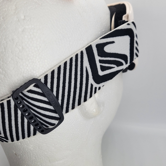 Scott Ski Snowboard MotorCross Goggles White/Black/ Amber Lens - Picture 4 of 9